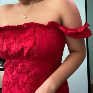 Red summer mini dress from Lovers + Friends, new!